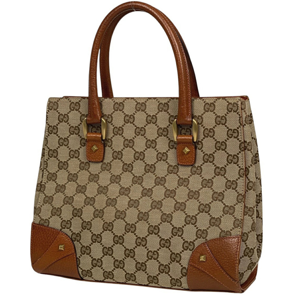 Gucci GG tote bag handbag shoulder canvas brown
